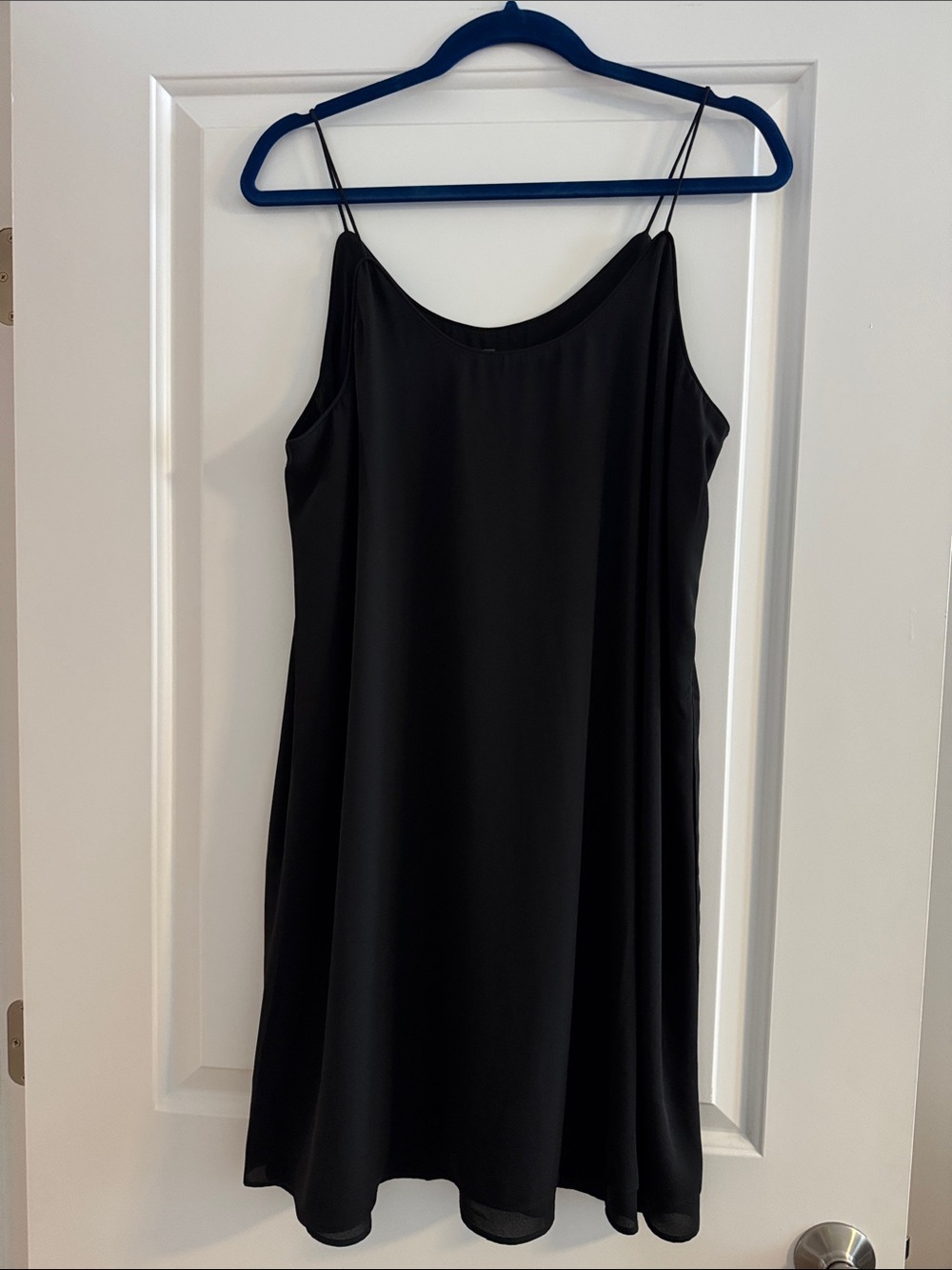 Alya Black Slip Dress - Women's Spaghetti Strap Tank